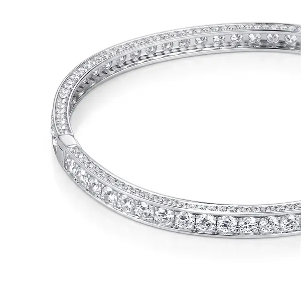 lab diamond pave bangle bracelet 3 lab diamond pave bangle bracelet 3