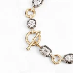 lab diamond two tone gold bracelet 2