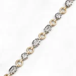 lab diamond two tone gold bracelet 3