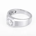 lab grown diamond bezel solitaire ring 2