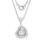 lab grown diamond heart pendant necklace 1