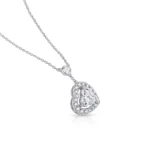lab grown diamond heart pendant necklace 2