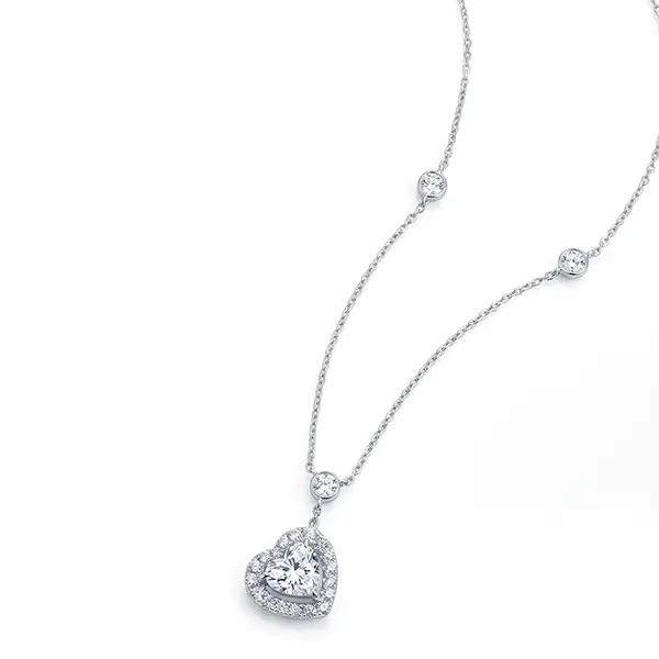lab grown diamond heart pendant necklace 3 lab grown diamond heart pendant necklace 3
