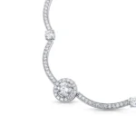 lab grown diamond necklace white gold 1
