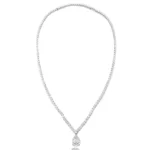 lab grown diamond tennis necklace white gold 2