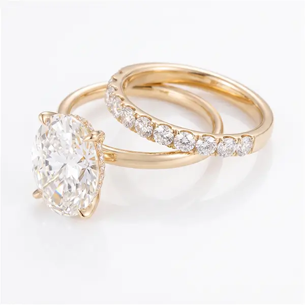 oval lab grown diamond bridal ring sets 2 oval lab grown diamond bridal ring sets 2