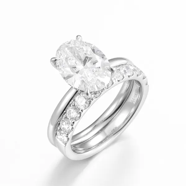 oval lab grown diamond bridal ring sets 3 oval lab grown diamond bridal ring sets 3
