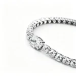 Oval Lab Diamond Tennis Bracelet​ 14K White Gold thumbnail