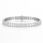 three tier lab diamond tennis bracelet 1