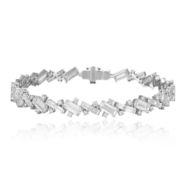 tilted emerald lab diamond bracelet 1 tilted emerald lab diamond bracelet 1