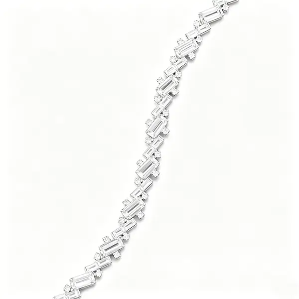 tilted emerald lab diamond bracelet 3 tilted emerald lab diamond bracelet 3