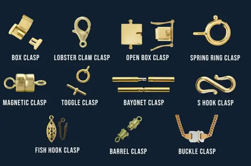 types of jewelry clasp