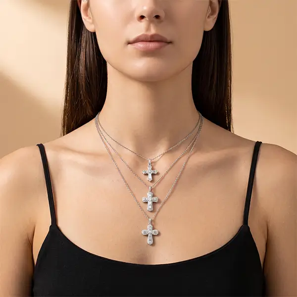 vintage lab diamond cross pendant 10 vintage lab diamond cross pendant 10