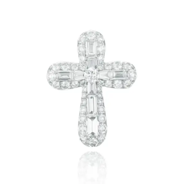 vintage lab diamond cross pendant 11 vintage lab diamond cross pendant 11