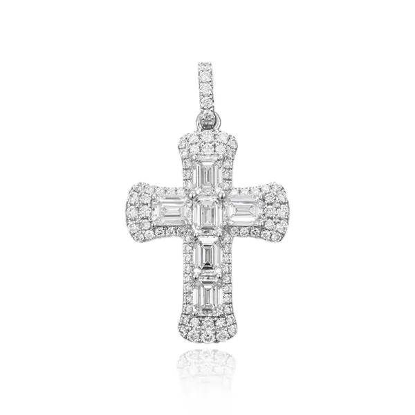 vintage lab diamond cross pendant 4 vintage lab diamond cross pendant 4