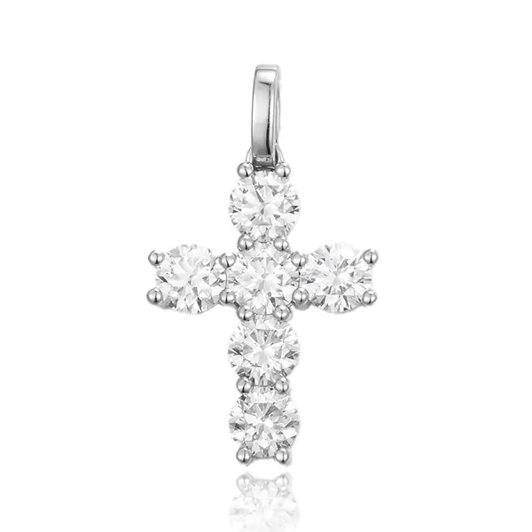 vintage lab diamond cross pendant 5 vintage lab diamond cross pendant 5