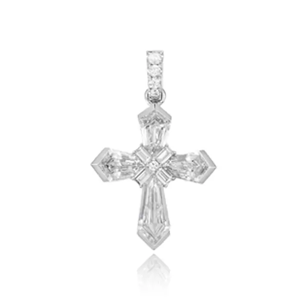 vintage lab diamond cross pendant 6 vintage lab diamond cross pendant 6