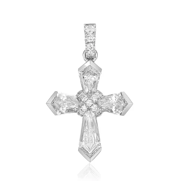 vintage lab diamond cross pendant 7 vintage lab diamond cross pendant 7