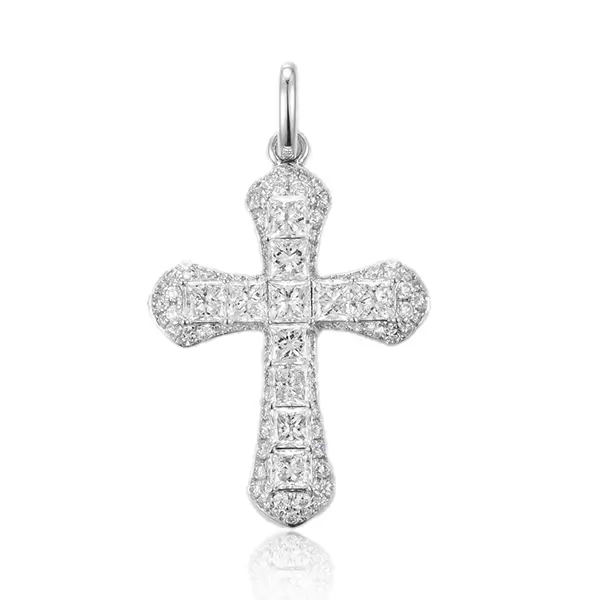vintage lab diamond cross pendant 8 vintage lab diamond cross pendant 8