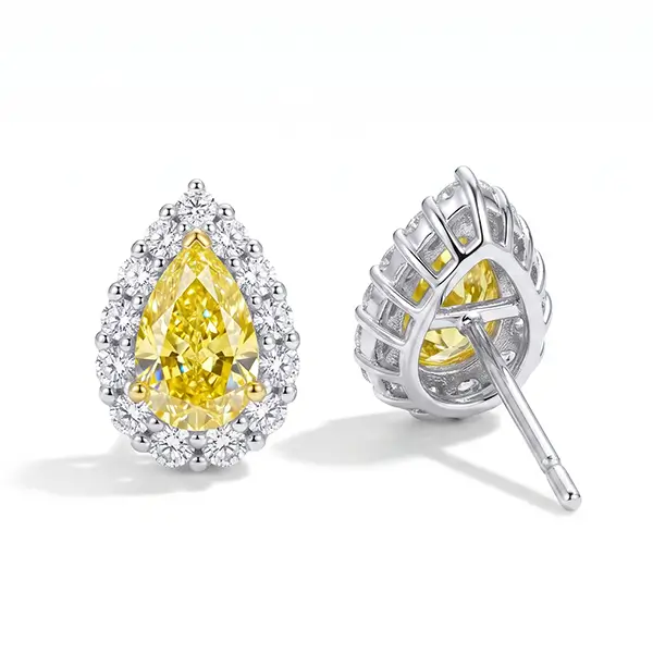 yellow lab grown diamond stud earrings 2 yellow lab grown diamond stud earrings 2