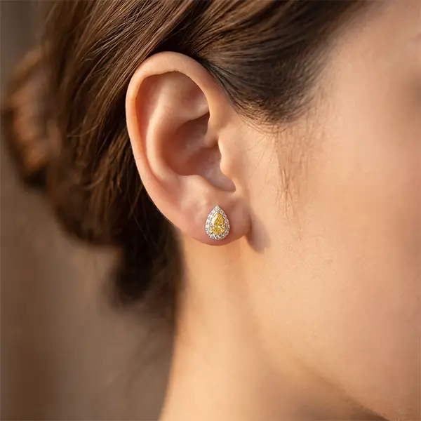 yellow lab grown diamond stud earrings 3 yellow lab grown diamond stud earrings 3
