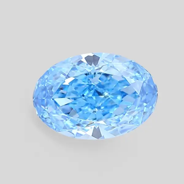 Fancy Vivid Blue Lab Diamond Oval 2.02ct