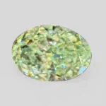Green Diamond Lab Grown Oval 1.01ct