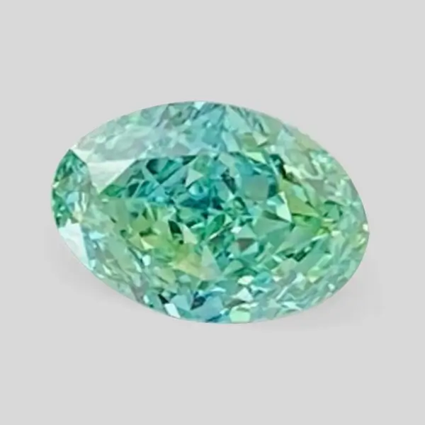 Green Lab Grown Diamond Oval 1.14ct