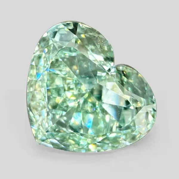 Heart Lab Grown Green Diamond_ 1.00ct