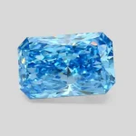 Lab Blue Diamond Radiant Cut 3.01ct
