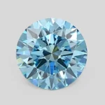 Lab Created Blue Diamond Round