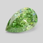 Lab Diamond Green Pear Fancy Vivid 1.54ct