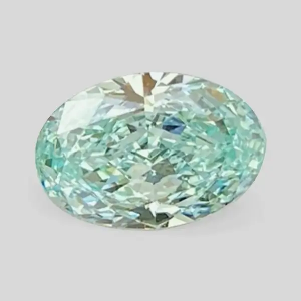 Oval Lab Grown Green Diamond 2.24ct
