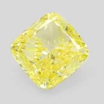 Yellow Lab Created Diamond Cushion 2ct