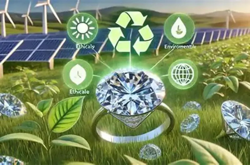 renewable enegry in production of lab grown diamonds