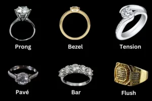 types of jewelry settings