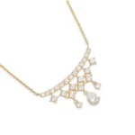14k Lab Diamond Necklace Star Smile thumbnail