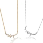 Bubble Bezel Lab Diamond Necklace