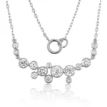 Bubble Bezel Lab Diamond Necklace 3