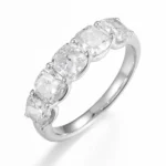 Cushion Lab Diamond Half Eternity Bands PT900 ZBR0148A-CU0.5