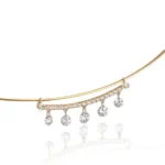 Dangle Wire Collar Lab Diamond Smile 3