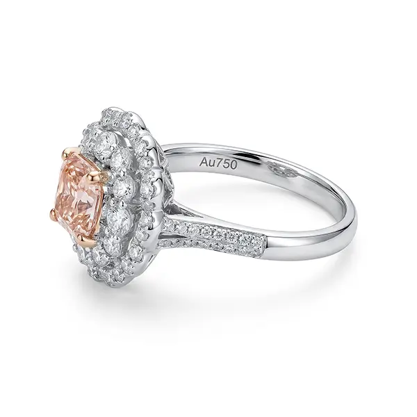 Double Halo Cushion Engagement Ring 18K 1 Double Halo Cushion Engagement Ring 18K 1
