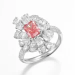 Fancy Pink Radiant Cut Lab Diamond Ring_ 1