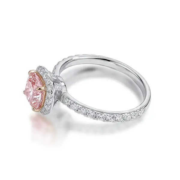 Halo Lab Created Diamond Engagement Ring Halo Lab Created Diamond Engagement Ring