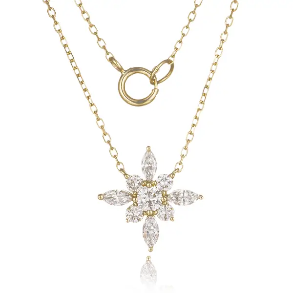 Lab Created Diamond Pendant Necklace Star