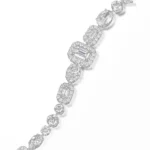 Lab Diamond Art Deco Bracelet Geometric 2