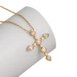 Lab Diamond Cross Necklace Bezel Station 3