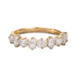 Lab Diamond Emerald Band Half Eternity 3
