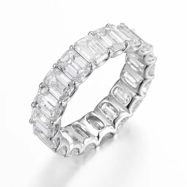 Lab Diamond Emerald Cut Eternity Band ZBR0148-EM3.5-5MM
