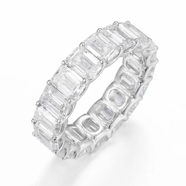 Lab Diamond Emerald Cut Eternity Band ZBR0148-EMERALD Lab Diamond Emerald Cut Eternity Band ZBR0148-EMERALD